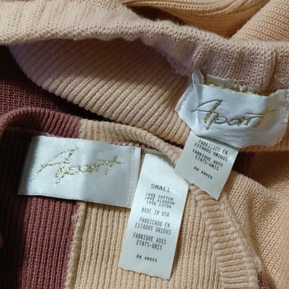 80s two toned color block sweater skirt set - Picture 11 of 11